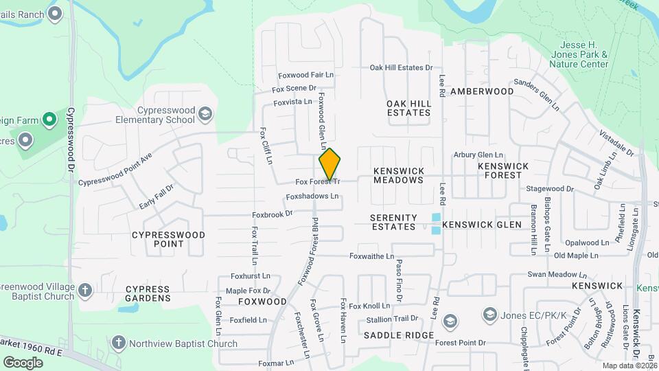 7322 Fox Forest Tr Mapa y Detalles de la Ubicación