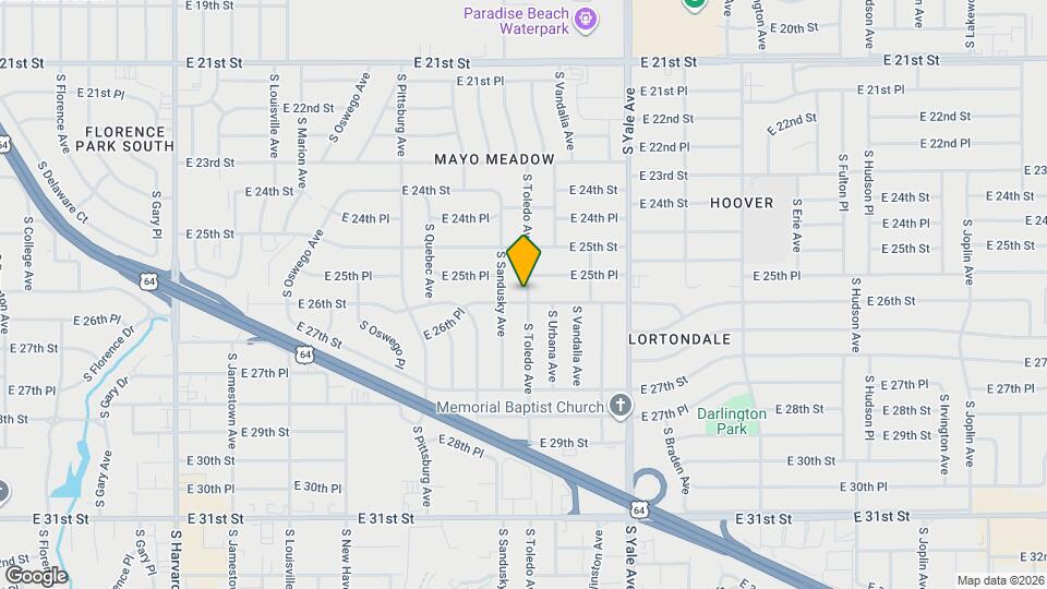 4417 E 26th St Map and Location Details