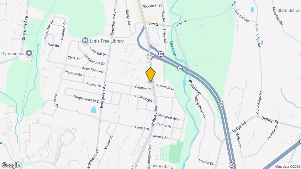 2790 Whitney Ave Map and Location Details