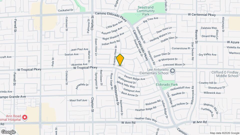 1729 Splinter Rock Way Mapa y Detalles de la Ubicación