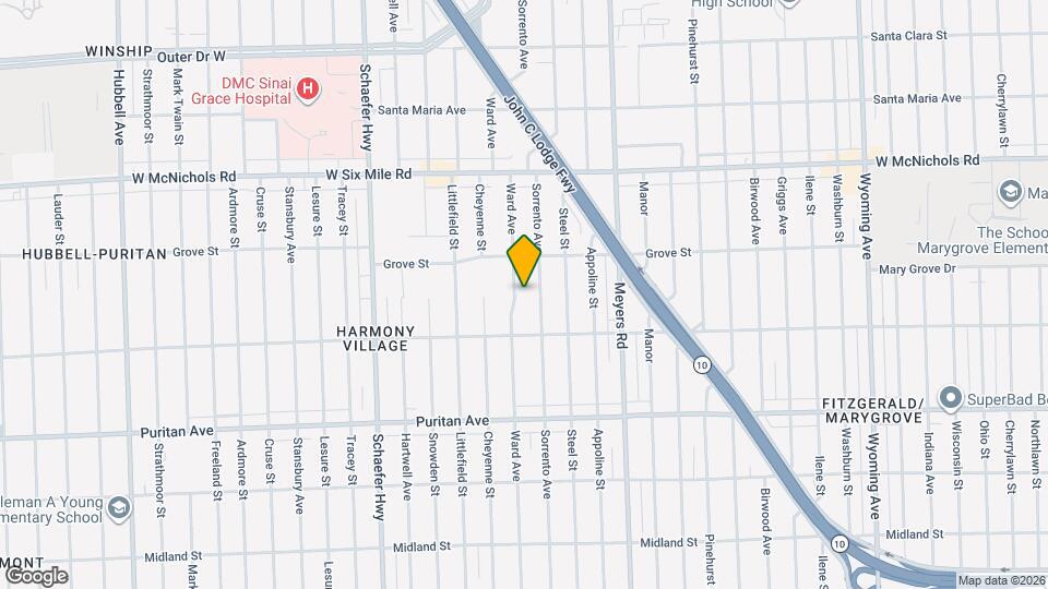 16580 Ward Ave Map and Location Details