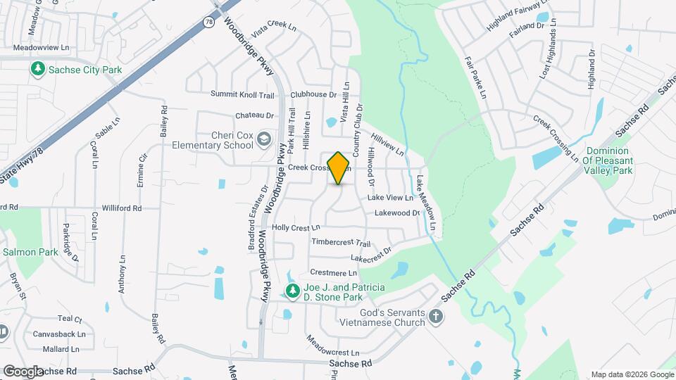 6823 Woodcrest Ln Map and Location Details