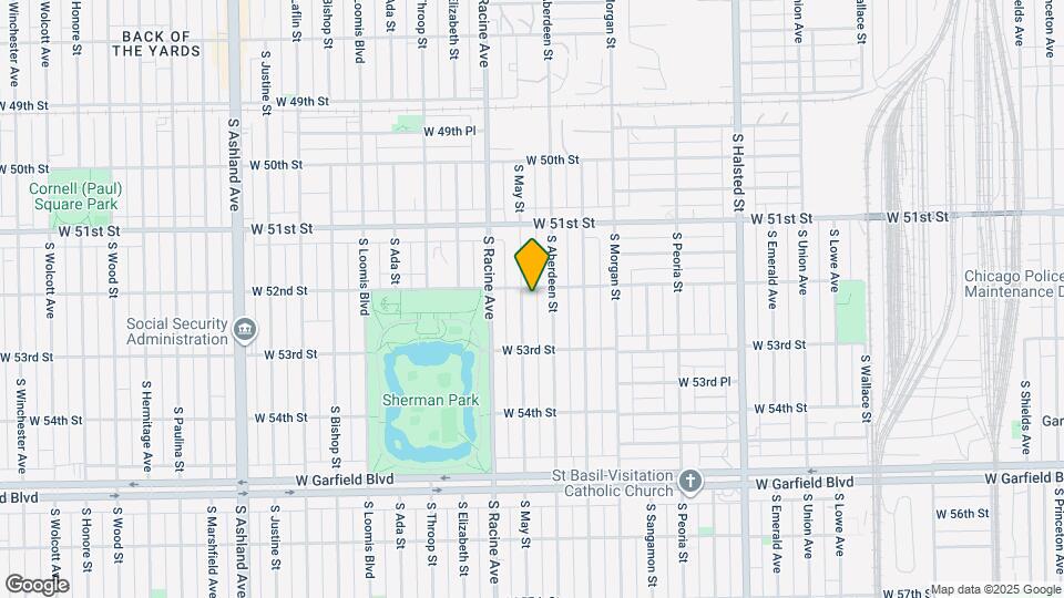 5207 S May St Map and Location Details
