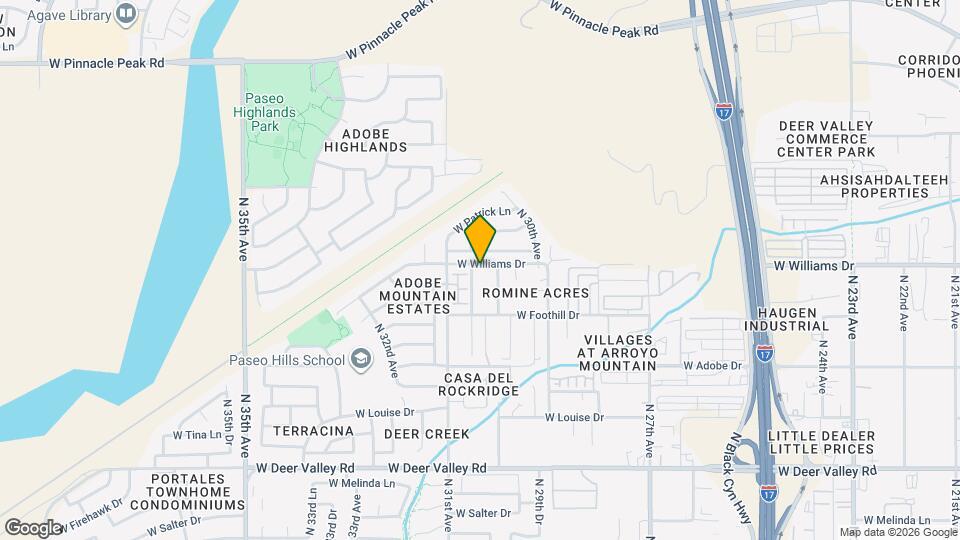 3021 W Williams Dr Map and Location Details