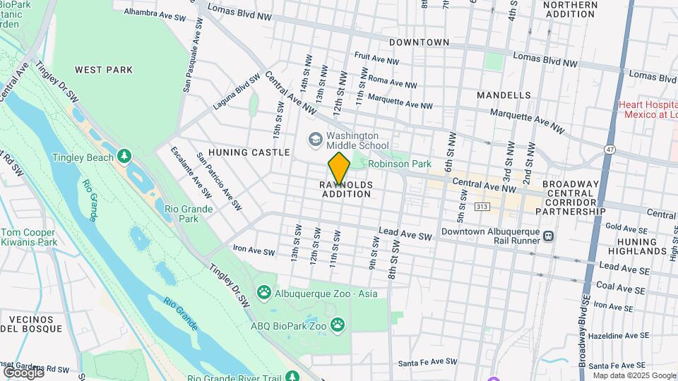 1100 Gold Ave SW Map and Location Details
