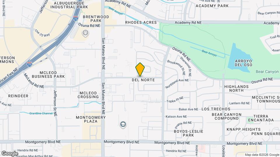 4612 Overland St NE Map and Location Details