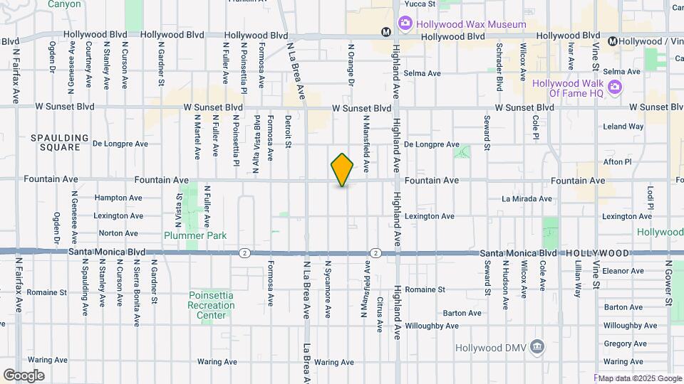 1245 N Orange Dr Mapa y Detalles de la Ubicación