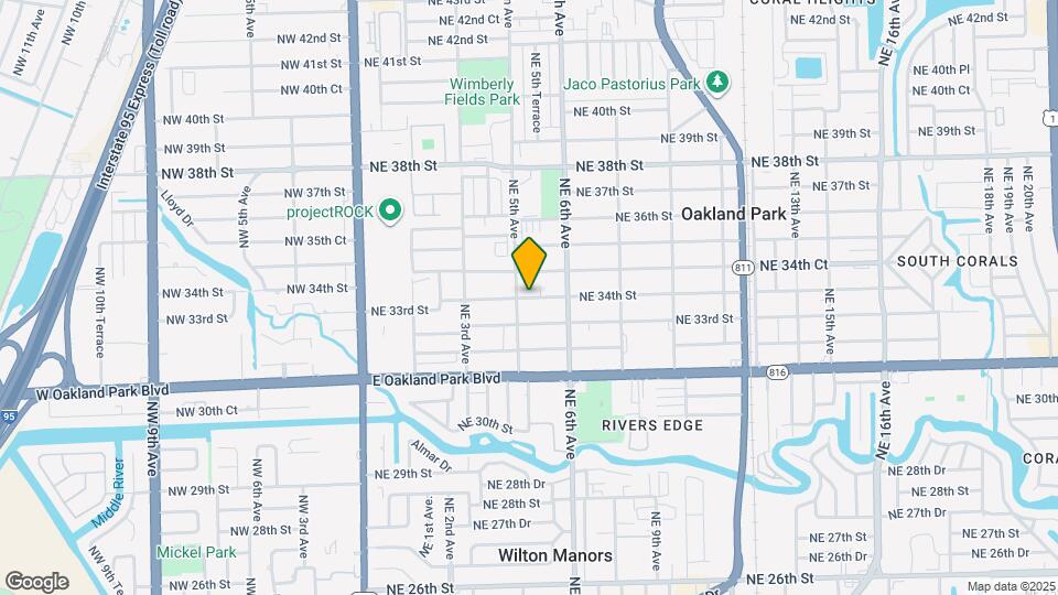 507 NE 34th St Map and Location Details