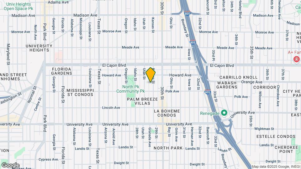 4144 Kansas St Mapa y Detalles de la Ubicación