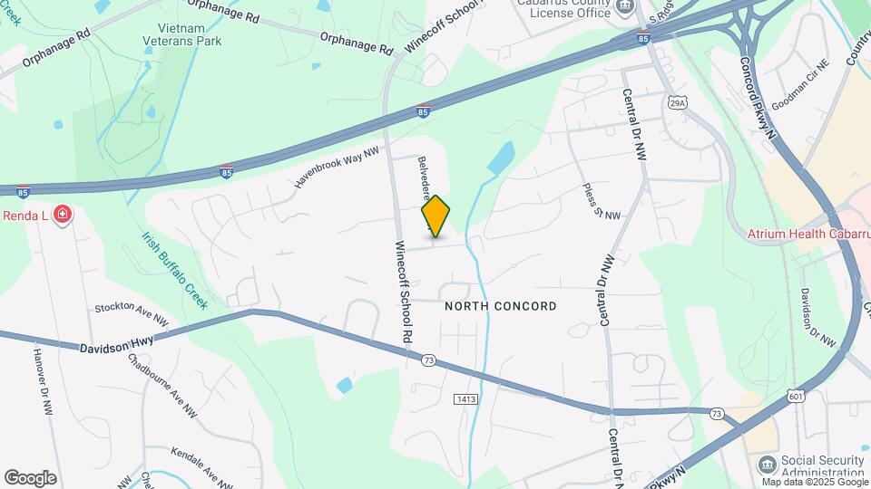 340 Belvedere Dr NW Mapa y Detalles de la Ubicación