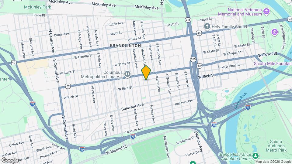 211 Hawkes Ave Map and Location Details