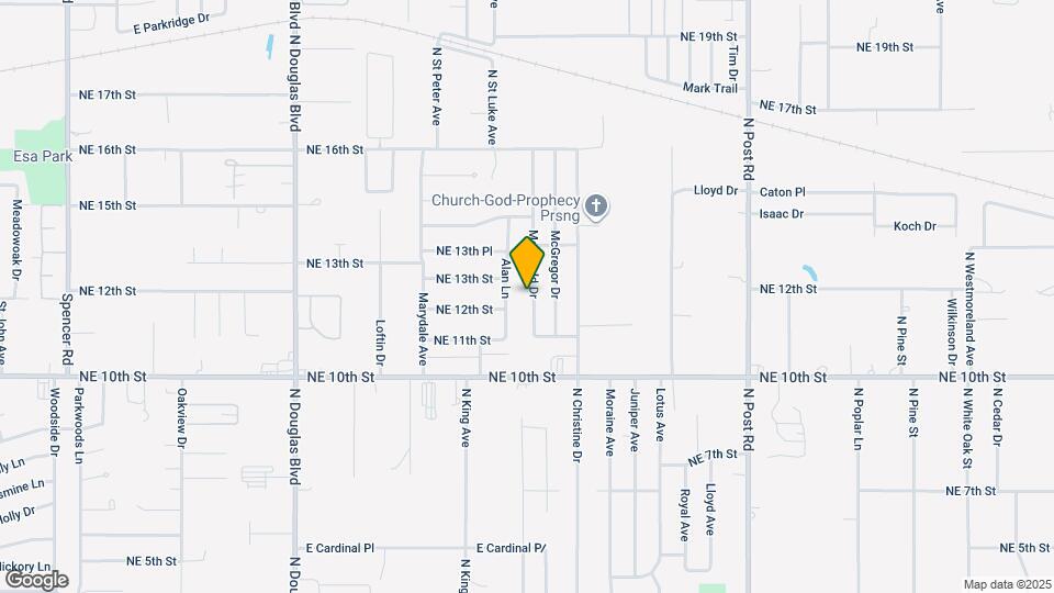 1229 Mcdonald Dr Map and Location Details