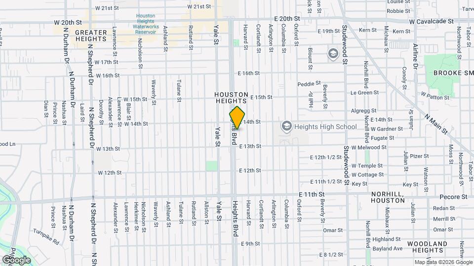 1320 Heights Blvd Map and Location Details