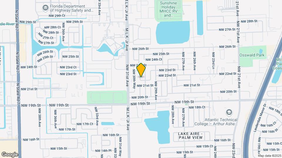 3021 NW 21st Ct Map and Location Details