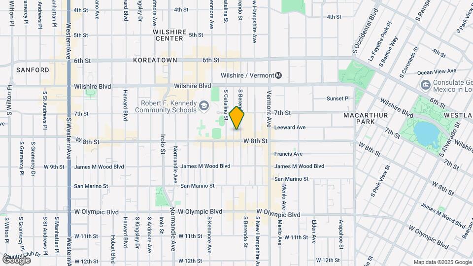 749 S Berendo St Mapa y Detalles de la Ubicación
