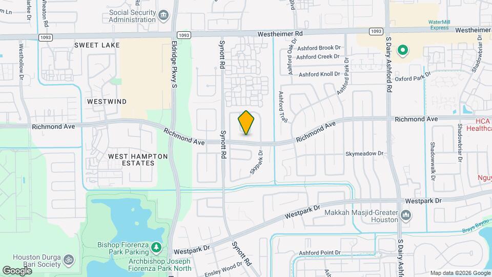 13030 Richmond Ave Map and Location Details