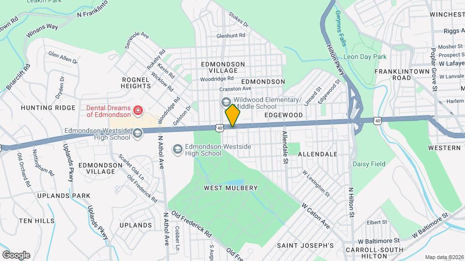 4013 Edmondson Ave Map and Location Details