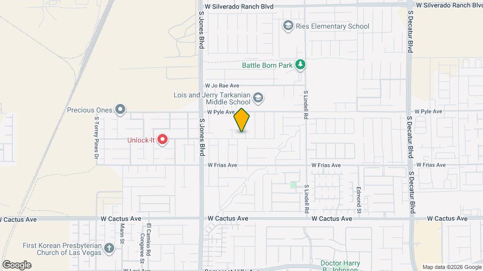 5862 W Haleh Ave Map and Location Details
