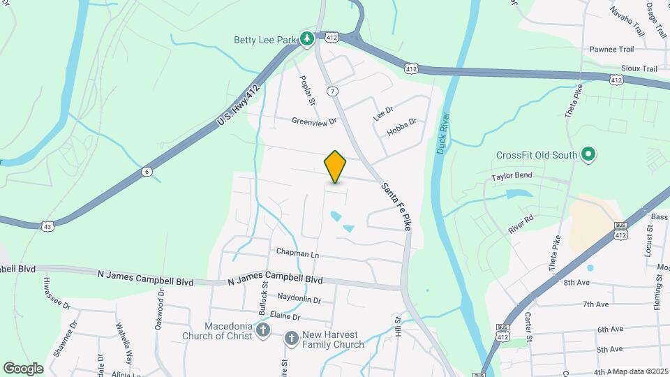 105 Cloverdale Dr Map and Location Details