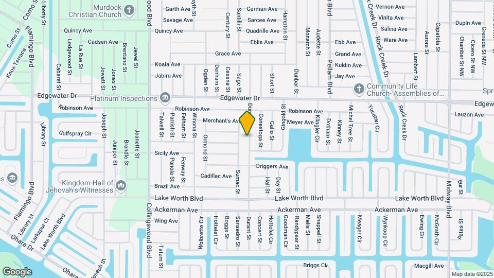 4113 Durant St Map and Location Details