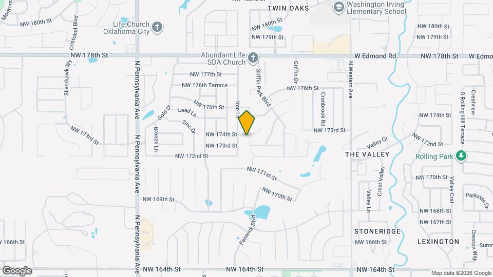 17409 Melville Ln Map and Location Details