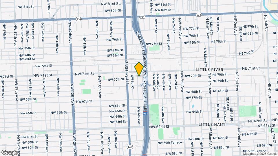 7003 NW 6th Ave Map and Location Details