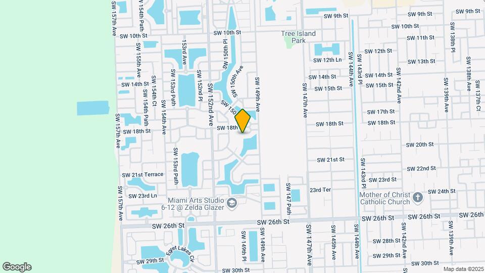 14974 SW 18th Terrace Map and Location Details