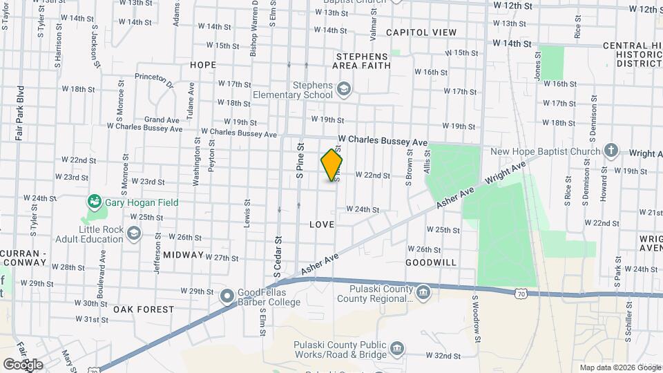 2220 S Maple St Map and Location Details