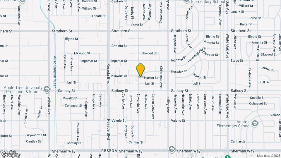 7642 Etiwanda Ave Map and Location Details