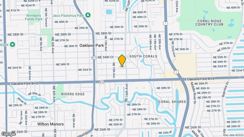 1566 1/2 NE 33rd St Map and Location Details