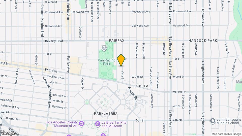 141 S Vista St Map and Location Details