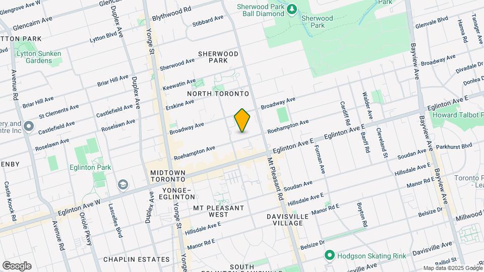 200 Roehampton Ave Map and Location Details