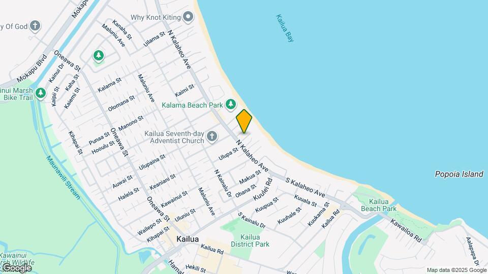 156 N Kalaheo Ave Mapa y Detalles de la Ubicación