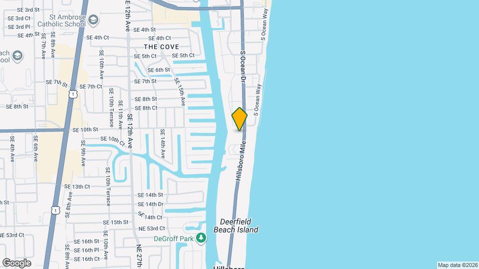 1237 Hillsboro Mile Map and Location Details