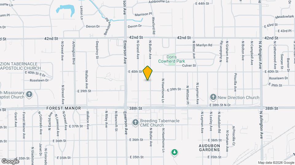 3922 N Butler Ave Map and Location Details