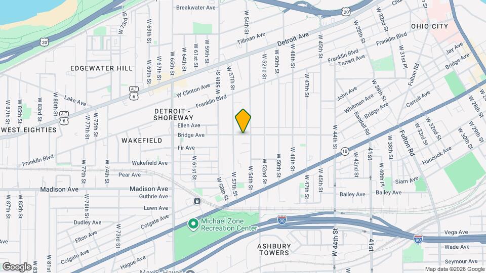 5501 Bridge Ave Map and Location Details