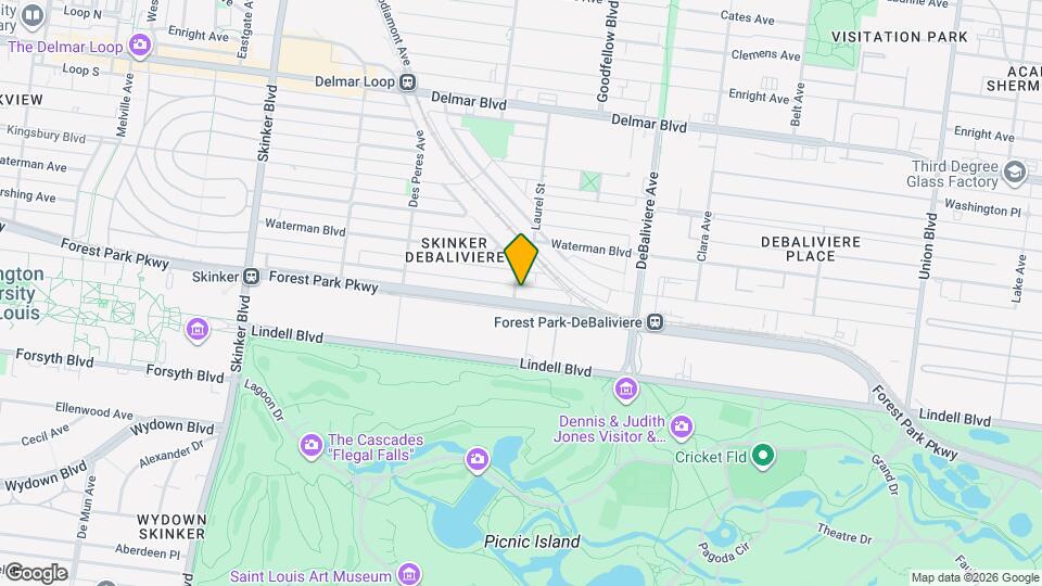 5798 Pershing Ave Map and Location Details