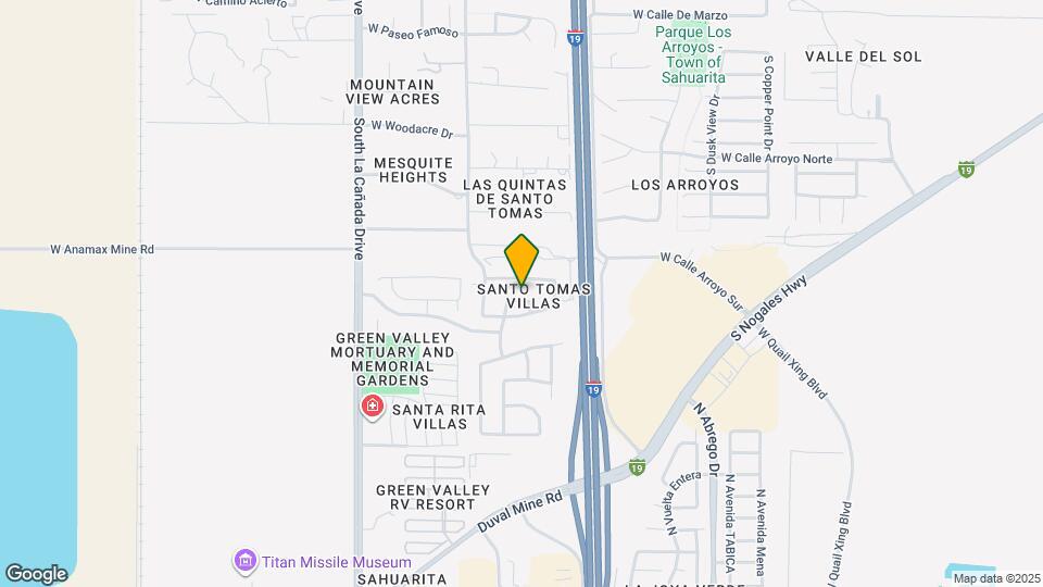 1098 W Vuelta Las Verdolagas Map and Location Details