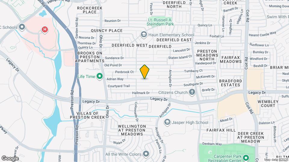 4596 Adrian Way Map and Location Details