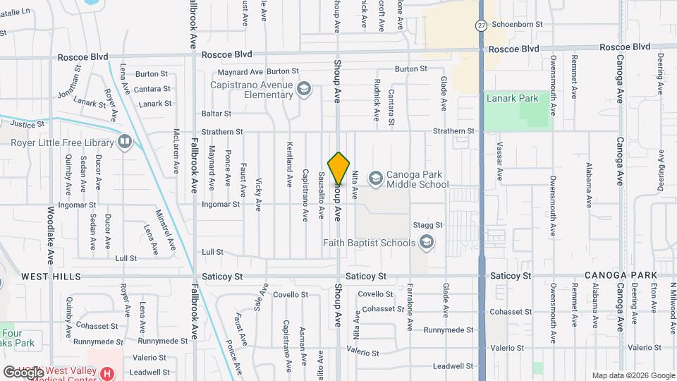 7818 Shoup Ave Mapa y Detalles de la Ubicación