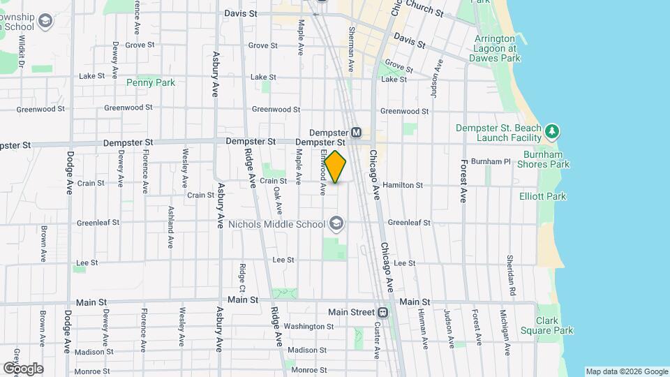 818 Crain St, Unit 4 Mapa y Detalles de la Ubicación