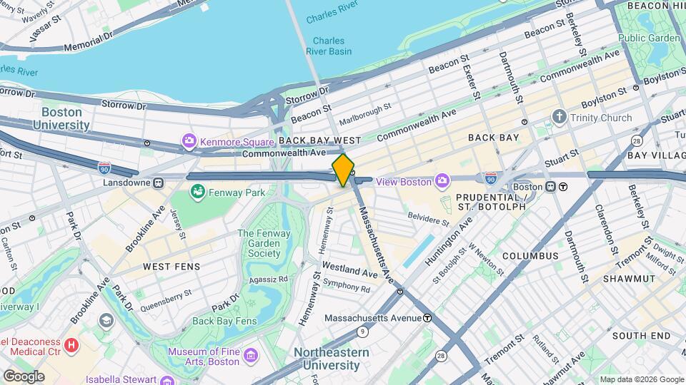 1081 Boylston St Map and Location Details