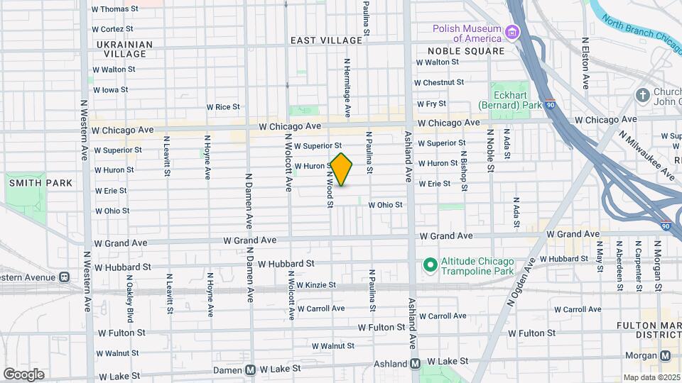 1743 W Erie St Map and Location Details