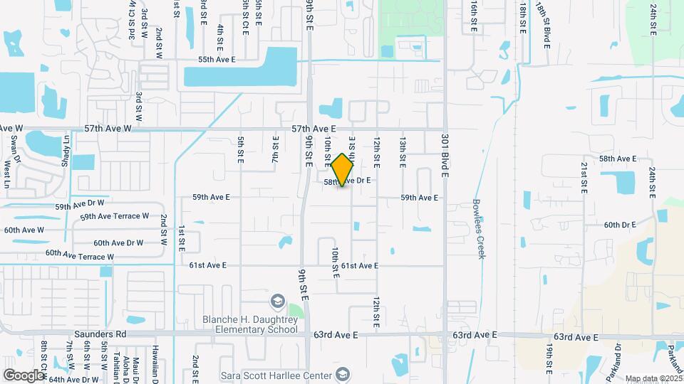 5811 10th St Ct E Map and Location Details