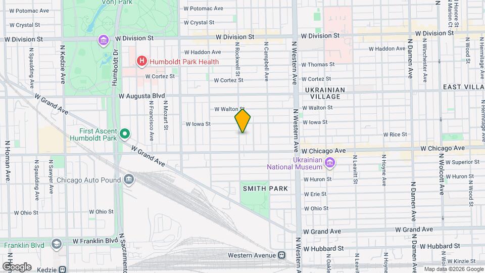 833 N Rockwell St, Unit 4 Mapa y Detalles de la Ubicación
