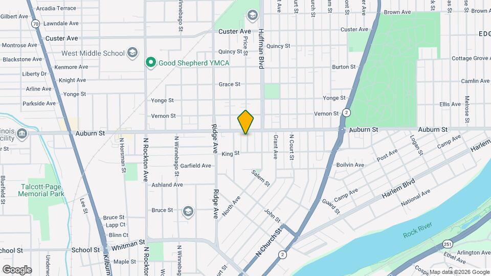 1328 Evelyn St Map and Location Details