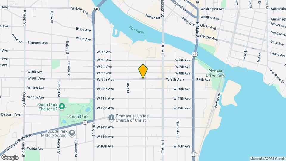 307 W 9th Ave Map and Location Details