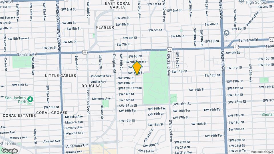 3433 SW 12th St-Unit -UPSTAIRS Map and Location Details