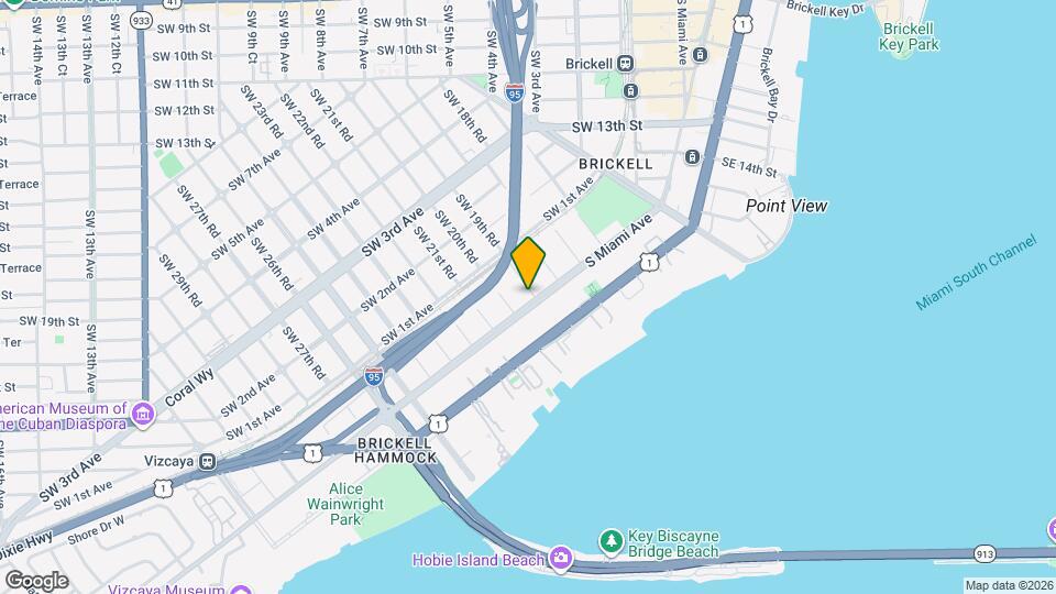 1900 S Miami Ave Map and Location Details