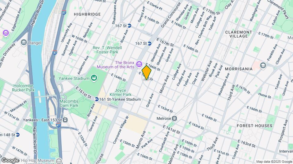 201 E 164th St Map and Location Details